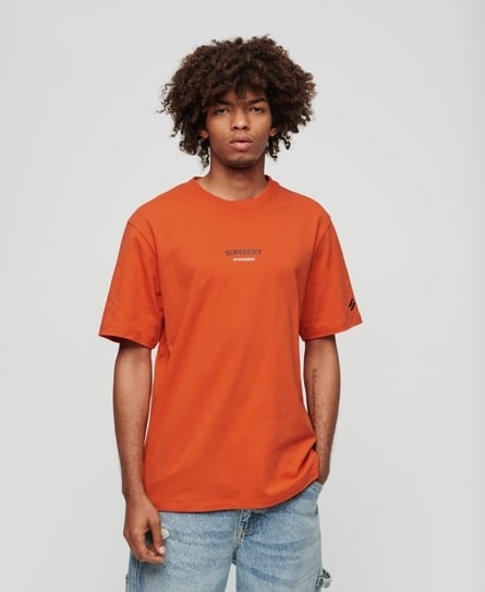 SPORTSWEAR LOGO LOOSE MEN'S ORANGE TEE