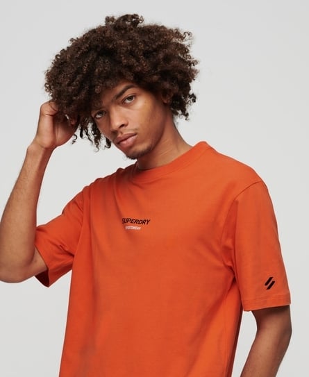 SPORTSWEAR LOGO LOOSE MEN'S ORANGE TEE