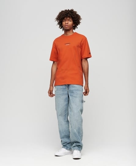 SPORTSWEAR LOGO LOOSE MEN'S ORANGE TEE