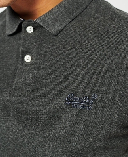 CLASSIC PIQUE MEN'S GREY POLO