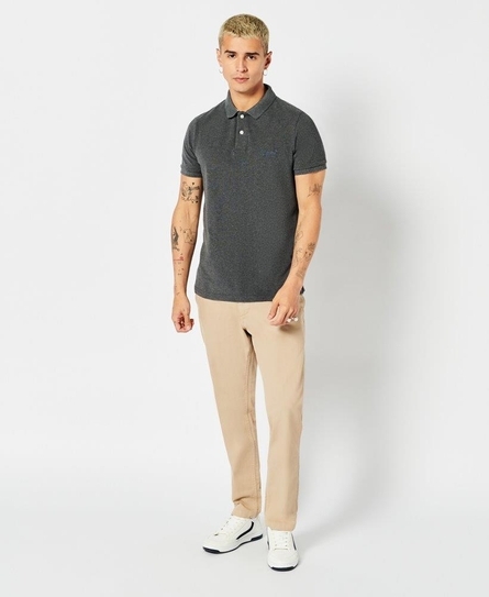 CLASSIC PIQUE MEN'S GREY POLO