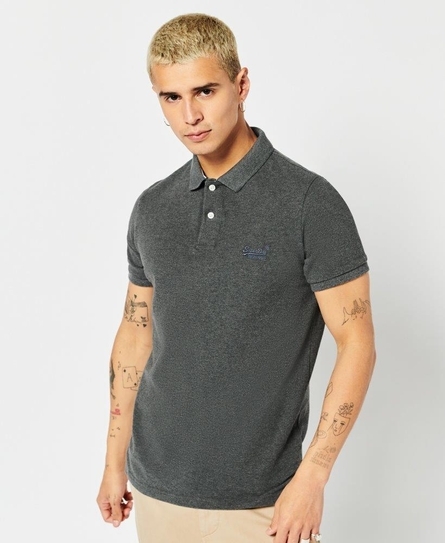 CLASSIC PIQUE MEN'S GREY POLO