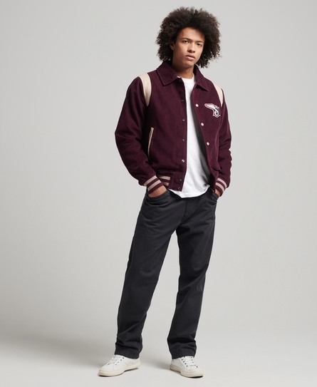 VINTAGE VARSITY CORD BOMBER