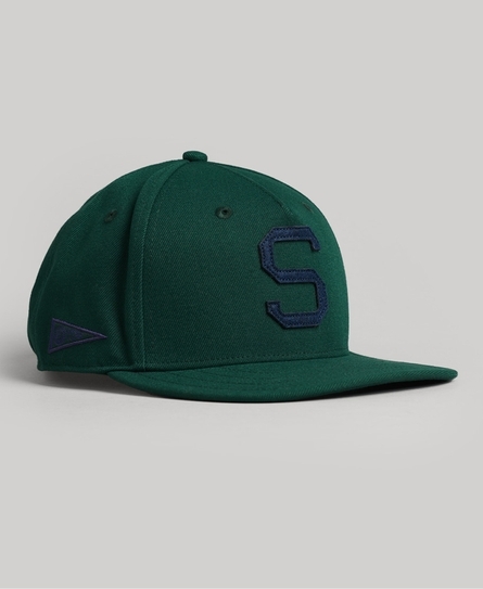 VINTAGE GRAPHIC B-BOY UNISEX GREEN CAP