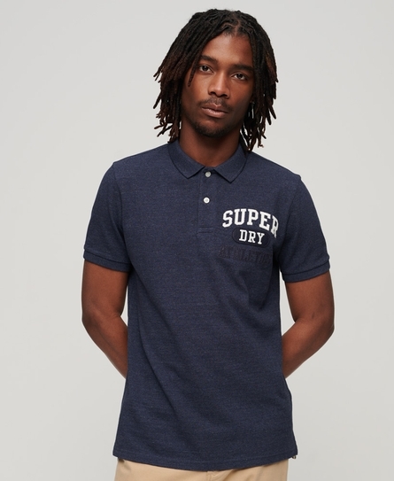 VINTAGE SUPERSTATE MEN'S BLUE POLO