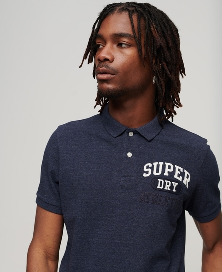 VINTAGE SUPERSTATE MEN'S BLUE POLO