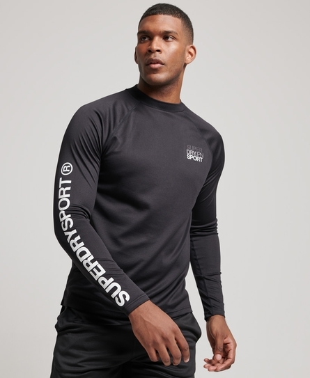 TRAIN MOCK NECK MEN'S BLACK TOP