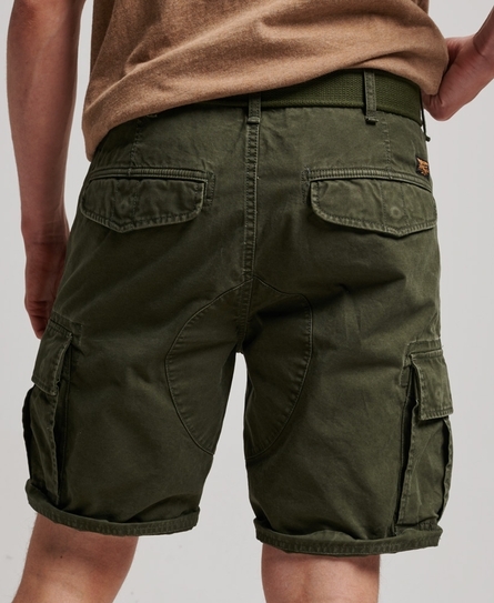 VINTAGE HEAVY CARGO MEN'S GREEN SHORTS