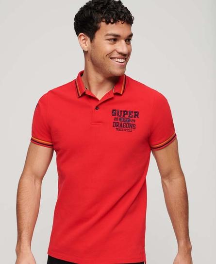 LNY SUPERSTATE MEN'S RED POLO