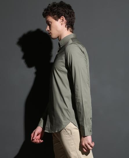 PREMIUM STRETCH L/S MEN'S GREEN SHIRT