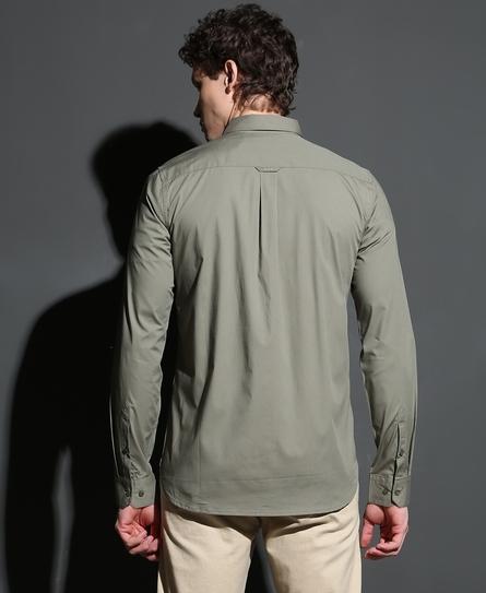 PREMIUM STRETCH L/S MEN'S GREEN SHIRT