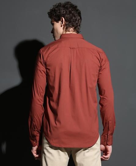 PREMIUM STRETCH L/S TAPED MEN'S BROWN SHIRT