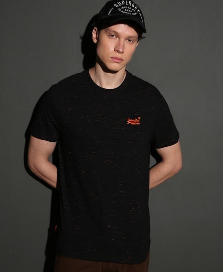 VINTAGE LOGO EMB SD MEN'S BLACK T-SHIRT