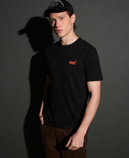 VINTAGE LOGO EMB SD MEN'S BLACK T-SHIRT