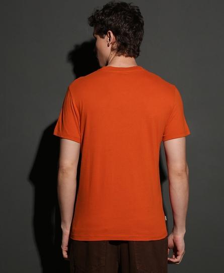 VINTAGE LOGO EMB MEN'S ORANGE T-SHIRT