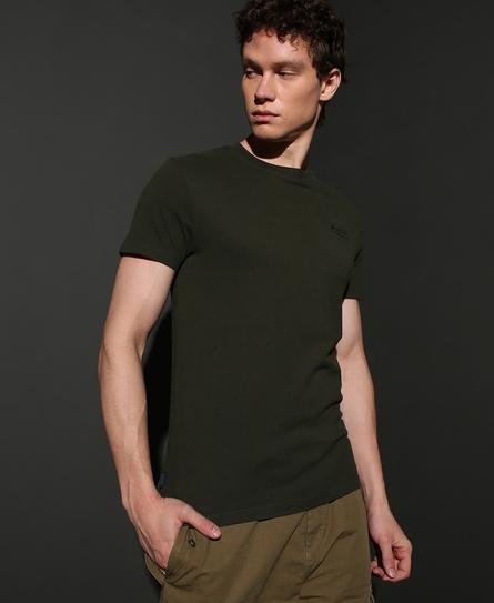 VINTAGE LOGO EMB MEN'S GREEN T-SHIRT