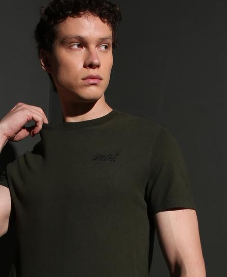 VINTAGE LOGO EMB MEN'S GREEN T-SHIRT