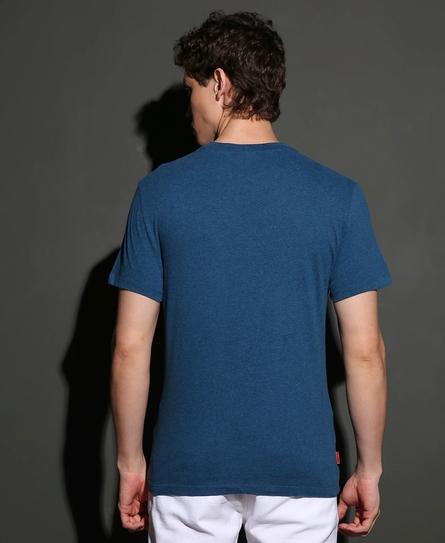 VINTAGE LOGO EMB MEN'S BLUE T-SHIRT