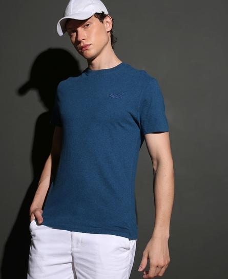 VINTAGE LOGO EMB MEN'S BLUE T-SHIRT