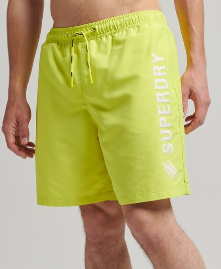 CODE APPLQUE 19INCH SWIM MEN'S YELLOW SHORTS