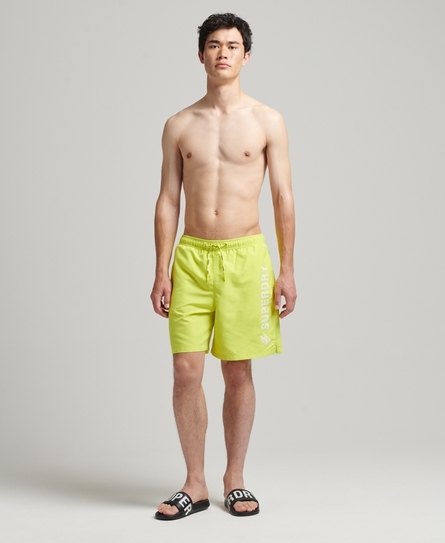 CODE APPLQUE 19INCH SWIM MEN'S YELLOW SHORTS