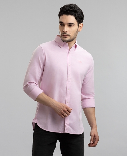 L/S CLASSIC OXFORD MEN'S PINK SHIRT