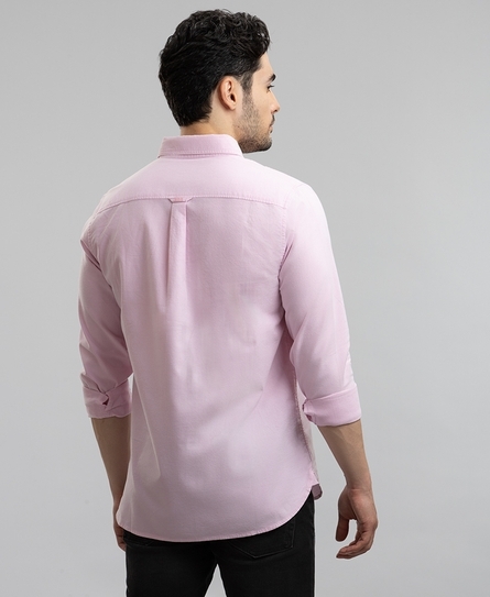 L/S CLASSIC OXFORD MEN'S PINK SHIRT