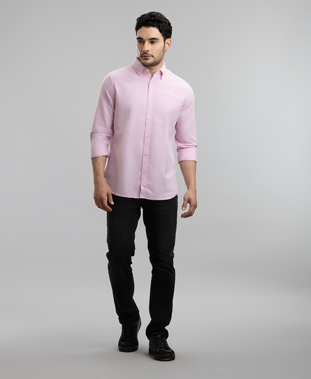 L/S CLASSIC OXFORD MEN'S PINK SHIRT