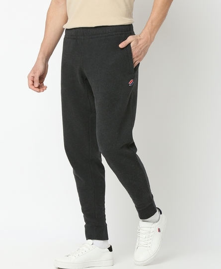 ESSENTIAL TAPERED CUFFED MEN'S GREY JOGGER