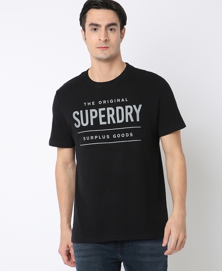 VINTAGE SURPLUS MEN'S BLACK T-SHIRT