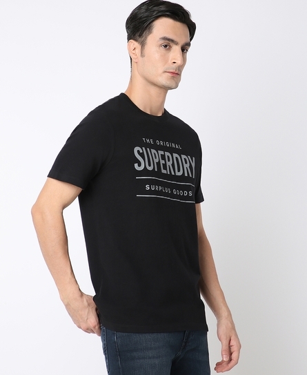 VINTAGE SURPLUS MEN'S BLACK T-SHIRT