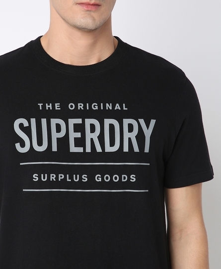 VINTAGE SURPLUS MEN'S BLACK T-SHIRT