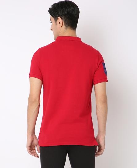 CLASSIC PIQUE MEN'S RED POLO