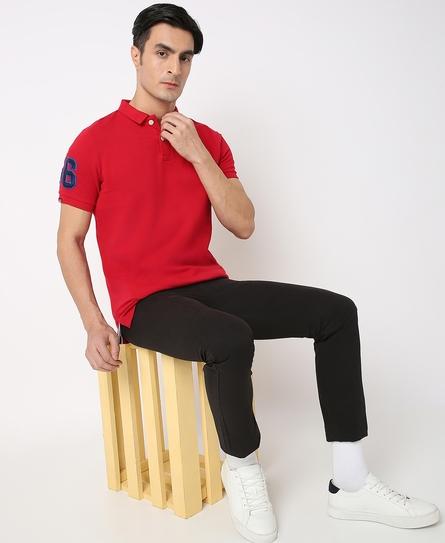 CLASSIC PIQUE MEN'S RED POLO