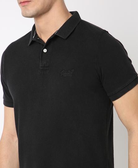 VINT DESTROY MEN'S BLACK POLO