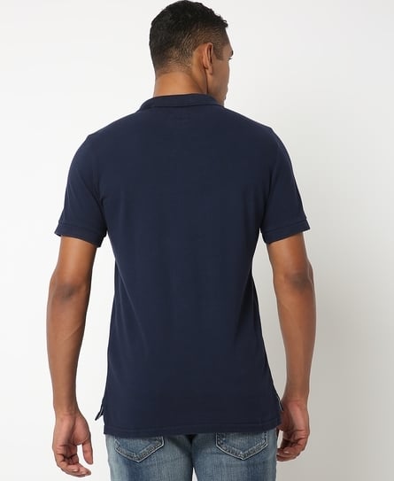 VINT DESTROY MEN'S BLUE POLO