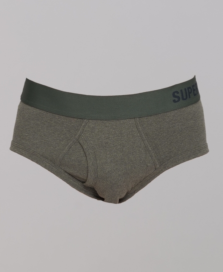 OFFSET SINGLE PACK MEN'S GREEN BRIEF