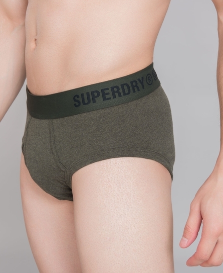 OFFSET SINGLE PACK MEN'S GREEN BRIEF