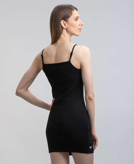 ESSENTIAL STRAPPY WOMEN'S BLACK DRESS