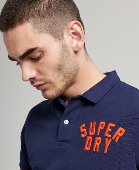 VINTAGE SUPERSTATE MEN'S BLUE POLO