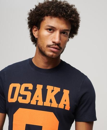 OSAKA NEON GRAPHIC MEN'S PURPLE T-SHIRT