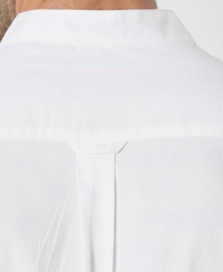 MANDARIN L/S PREMIUM STRETCH MEN'S WHITE SHIRT