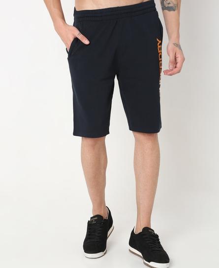 SUPERDRY PRINTED UB MEN'S BLUE SHORT