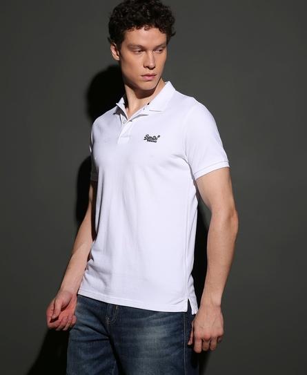 SS CLASSIC PIQUE MEN'S WHITE POLO