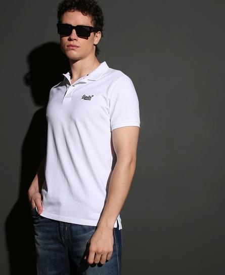 SS CLASSIC PIQUE MEN'S WHITE POLO