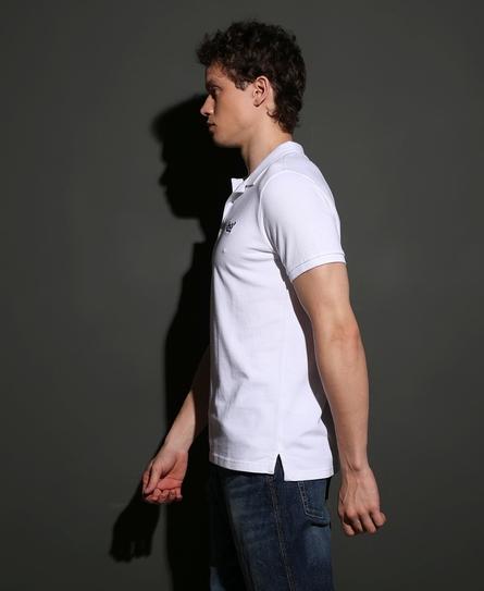 SS CLASSIC PIQUE MEN'S WHITE POLO