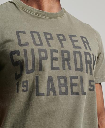 VINTAGE COPPER LABEL MEN'S GREEN T-SHIRT