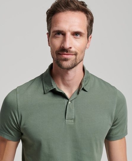 STUDIOS JERSEY MEN'S GREEN POLO