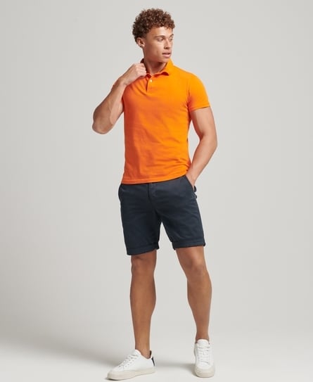 STUDIOS JERSEY MEN'S ORANGE POLO