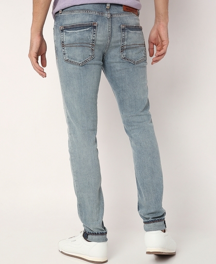 AMAKUSA MEN'S SKINNY LIGHT BLUE JEANS